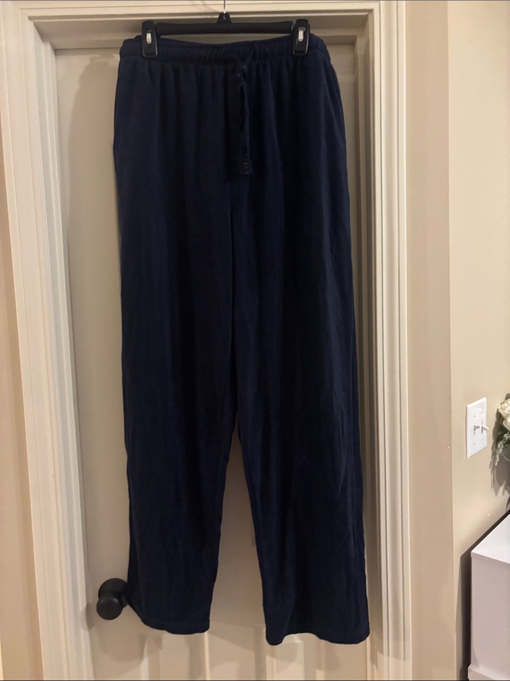 Perry Ellis soft sleepwear Men's Navy Drawstring pajama Pants XLp